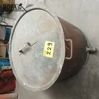 Koperen ketel met deksel – kavel bij BOPA Auctions, Hooglede