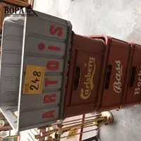 Lege bierbakken. 4 stuks – kavel bij BOPA Auctions, Hooglede