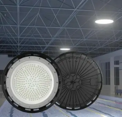 5 x LED Highbay UFO – 135W – 6500K Koud Wit – IP65 – AGREE-135 – kavel bij Belga Veilingen