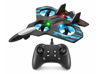 iTeck RC Vliegtuig Drone Straaljager met LED & Controller – kavel bij XL Auctions