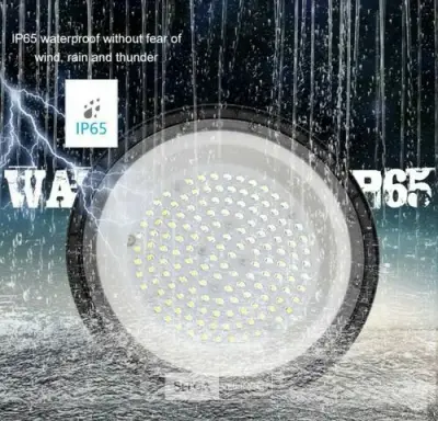 4 x LED Highbay UFO – 250W – 6500K Koud Wit – IP65 – AGREE-250 – kavel bij Belga Veilingen