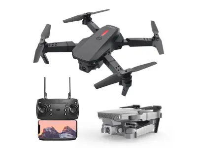 iTeck E88 Pro Drone met HD Camera en Afstandsbediening – kavel bij XL Auctions