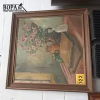 Schilderij stilleven – kavel bij BOPA Auctions, Hooglede