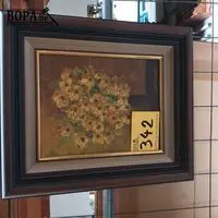 Schilderij bloemen – kavel bij BOPA Auctions, Hooglede