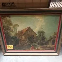 Kader met reproductie – kavel bij BOPA Auctions, Hooglede