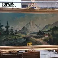 Schilderij berglandschap – kavel bij BOPA Auctions, Hooglede