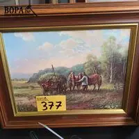 Schilderij paarden – kavel bij BOPA Auctions, Hooglede