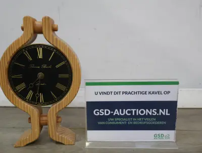 Thomas Brooks houten tafelklok – kavel bij GSD Auctions, Zoeterwoude