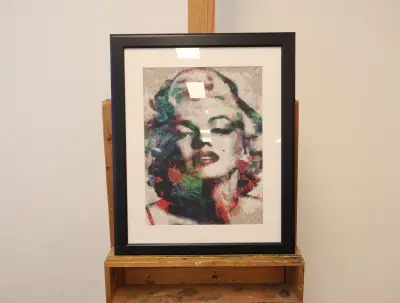 Ingelijste diamond painting van Marilyn Monroe – kavel bij GSD Auctions, Zoeterwoude