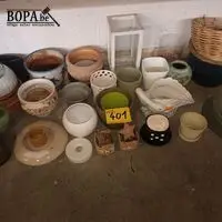 Bloempotten. 34 stuks – kavel bij BOPA Auctions, Hooglede