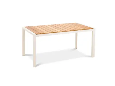 Paros dining table 160x90cm Sand – kavel bij XL Auctions