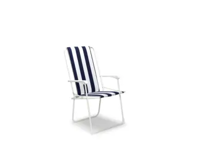 10x Chiemsee folding chair High Backrest Blue – kavel bij XL Auctions