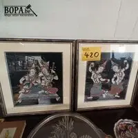 Kaders India. 2 stuks – kavel bij BOPA Auctions, Hooglede