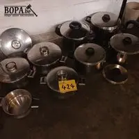 Kookpotten Demeyere. 8 stuks – kavel bij BOPA Auctions, Hooglede
