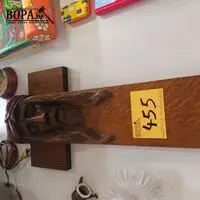 Eiken kruisbeeld met houtsnijwerk – kavel bij BOPA Auctions, Hooglede