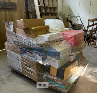 1x Pallet retourgoederen – kavel bij Belga Veilingen, Poppel