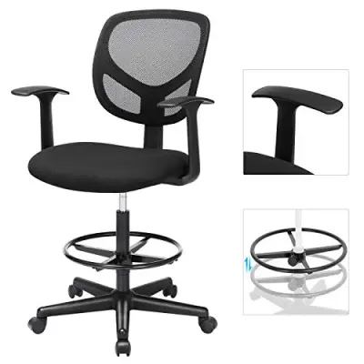 8 x Ergonomische bureaustoel met armleuningen, hoogte 55-75 cm, capaciteit 120 kg – kavel bij Openbare Verkopen, Beveren-Leie