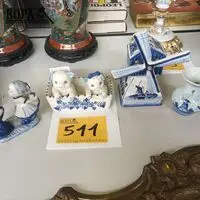 Delft porselein. 4 stuks – kavel bij BOPA Auctions, Hooglede