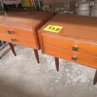 Koppel retro nachtkastjes – kavel bij BOPA Auctions, Hooglede