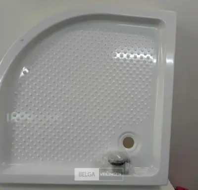 1 x Hoek douchebak afgerond 90x90 cm – kavel bij Belga Veilingen, Oudsbergen