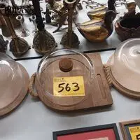 Kaasstolp in glas. 3 stuks – kavel bij BOPA Auctions, Hooglede