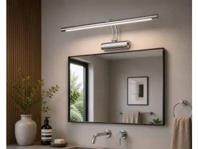 2x LED Spiegel-/Schilderijlamp 8W – 4200K – Chroom – ANKA-8 – kavel bij XL Auctions