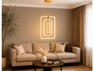 LED Hanglamp – 45W – Goud – In Hoogte Verstelbaar – 5835/3 – kavel bij XL Auctions