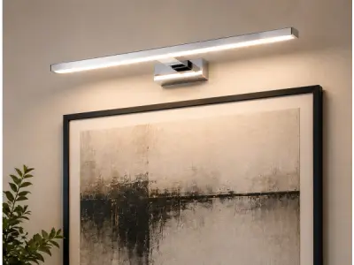 2x LED Spiegel-/Schilderijlamp 12W – Chroom – LEYLEK-12 – kavel bij XL Auctions