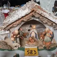 Kerststal met figuren Goebel – kavel bij BOPA Auctions, Hooglede