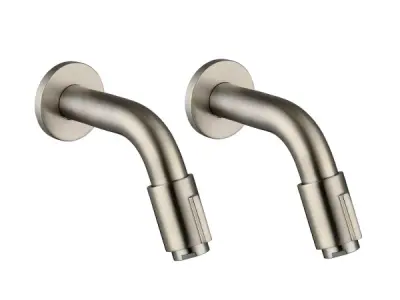 2x Alterna tapkraan wand 11cm Piccolo geborsteld – kavel bij XL Auctions
