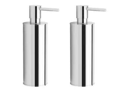 2x Beaux zeepdispenser staand 150ml Ulis chroom – kavel bij XL Auctions