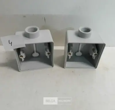 2 x Niko hydro opbouwdoos 1V 1 ingang – kavel bij Belga Veilingen, Oudsbergen
