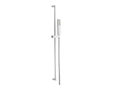 glijstangset met handdouche 95cm vierkant chroom – kavel bij XL Auctions
