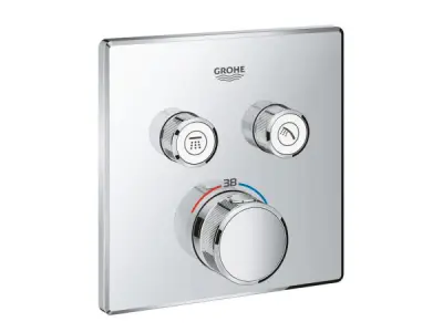 Grohe inbouwthermostaat met 2 functies Smartcontrol chroom – kavel bij XL Auctions