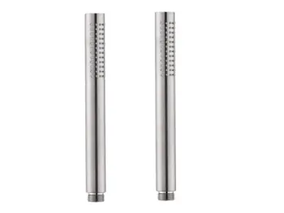 2x Beaux staafhanddouche Port geborsteld rvs – kavel bij XL Auctions