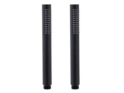 2x Beaux staafhanddouche 1 straalsoort Port mat zwart – kavel bij XL Auctions