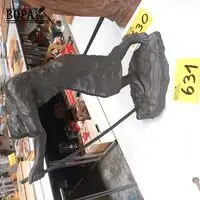 Bronzen beeld Georges Vandemoortele – kavel bij BOPA Auctions, Hooglede