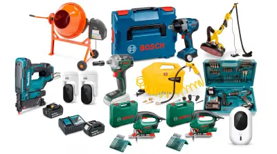 Set van 74 producten - Beveiliging & Domotica, Elektrisch gereedschap - Ring, Makita, Bosch – kavel bij Stocklear