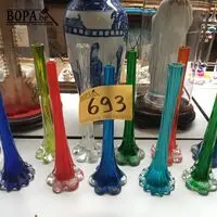 Glazen siervazen. 10 stuks – kavel bij BOPA Auctions, Hooglede