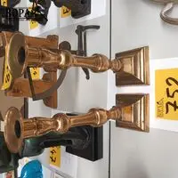 Koppel antieke kandelaars in koper – kavel bij BOPA Auctions, Hooglede