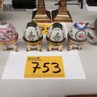 Porseleinen sierei. 4 stuks – kavel bij BOPA Auctions, Hooglede