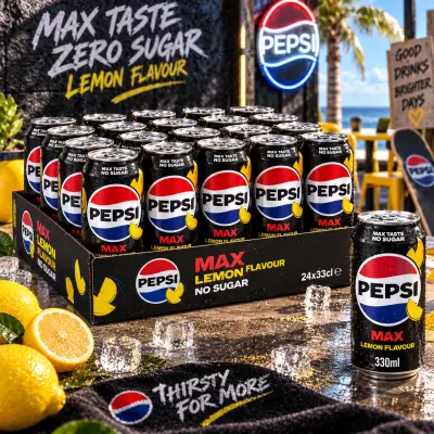 2x tray Pepsi lemon zero – kavel bij GSD Auctions, Zoeterwoude