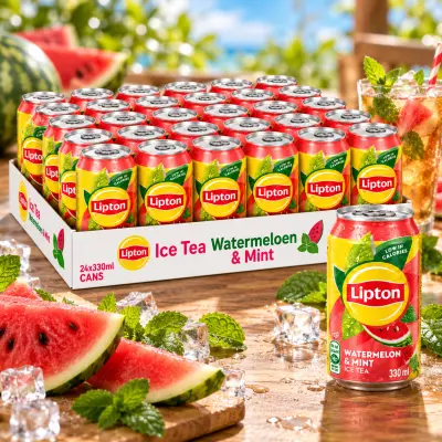 2x tray Lipton ice tea Watermeloen Mint – kavel bij GSD Auctions, Zoeterwoude
