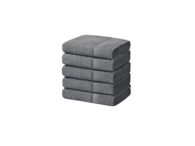 Handdoeken 70×140 cm – Set van 5 – 400 g/m² – Antraciet – kavel bij XL Auctions