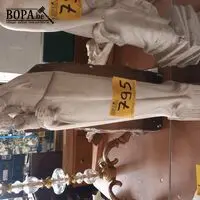 Beeld Maria in gips – kavel bij BOPA Auctions, Hooglede