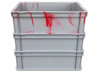 3 Kunststof Magazijnbakken Grijs – ca. 60x40 cm – kavel bij XL Auctions