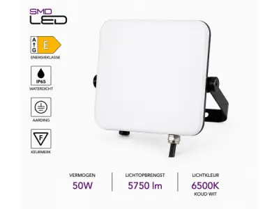10x Frameloze LED Schijnwerper 50W – 6400K – PEGASUS-50 – kavel bij XL Auctions