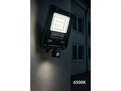 10x LED Schijnwerper 50W met Bewegingssensor – 6500K – kavel bij XL Auctions