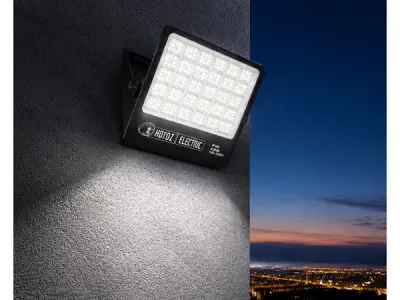 2x LED Schijnwerper 400W – 6400K – Zwart – BORNEO-400 – kavel bij XL Auctions