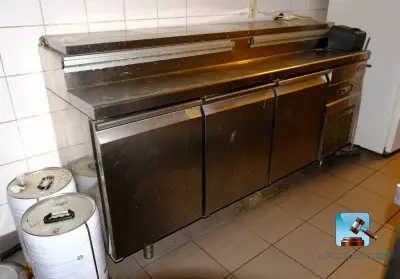 Roestvrijstalen koelkast met 3 deuren – kavel bij Clicpublic